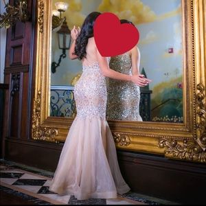 Beautiful jeweled prom dress